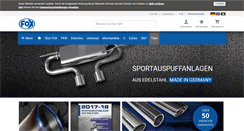 Desktop Screenshot of fox-sportauspuff.de